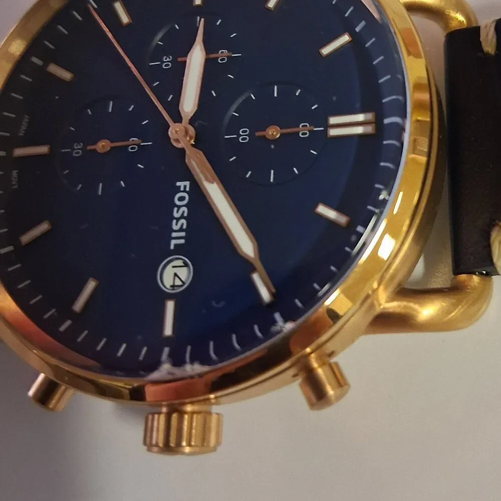 Fossil Men’s The Commuter Quartz Watch FS5404 | Blue Dial